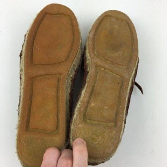 New Passports Flats Sz 7 Gil Brown Leather Kilted - Picture 6 of 8